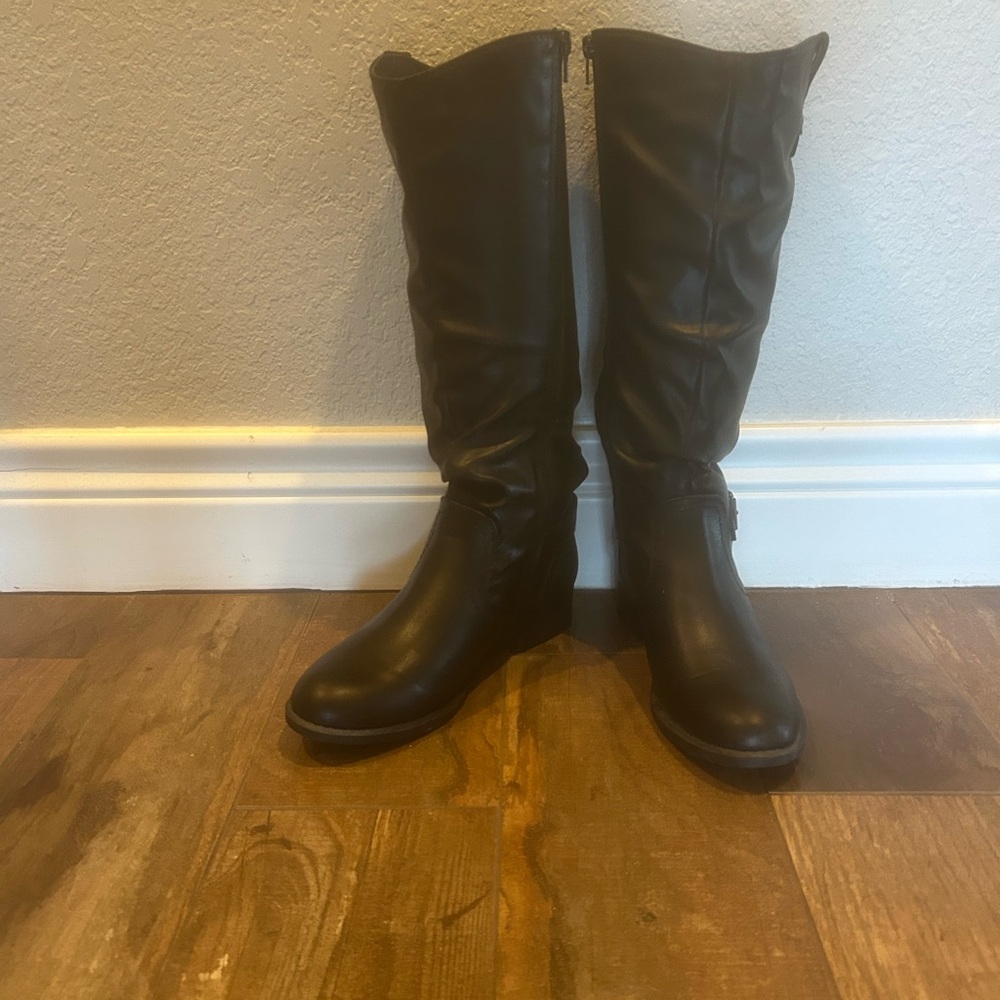 WHIT Over the Knee Black Boots